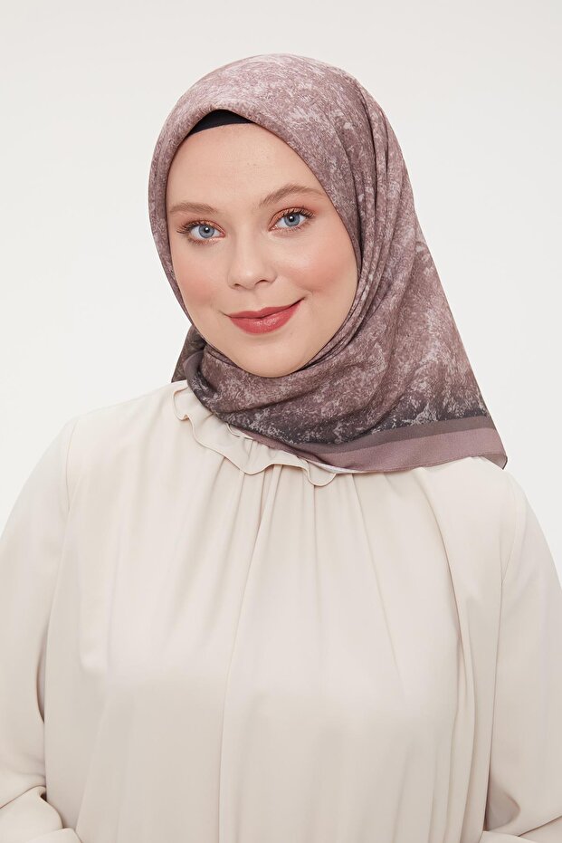 Menekşe Ebruli Aura Eşarp - 2