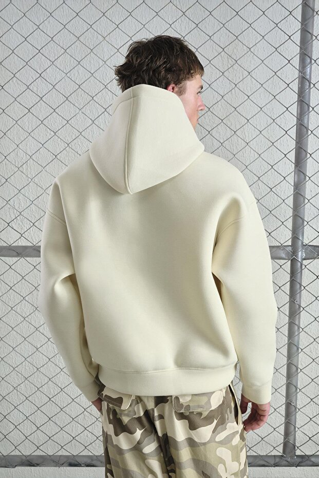 KAPÜŞONLU OVERSIZE SCUBA SWEATSHIRT - 3