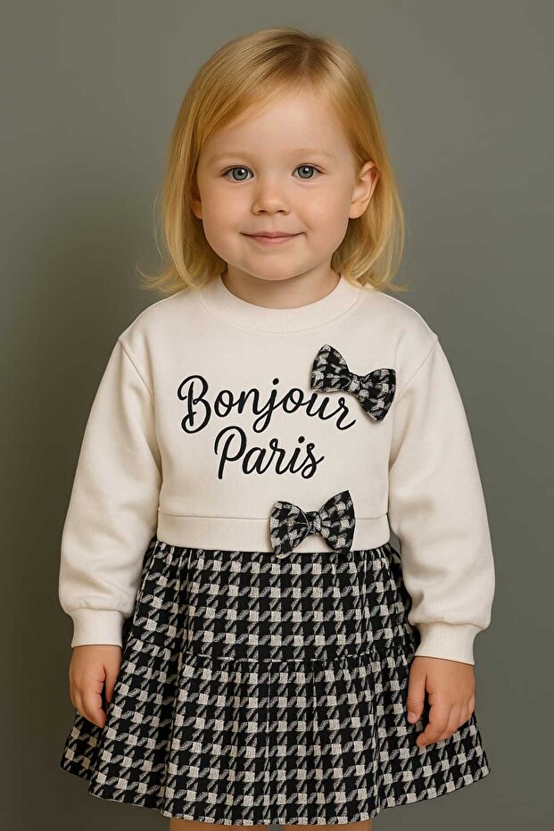 Pi̇ti̇kare Patterned Bow Dress