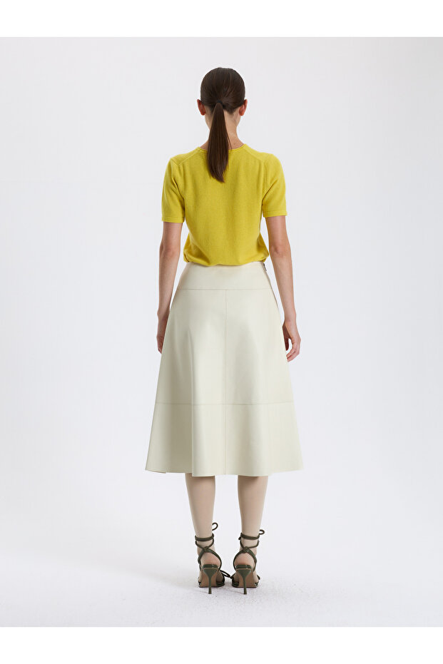 Kloş Deri Etek - 3