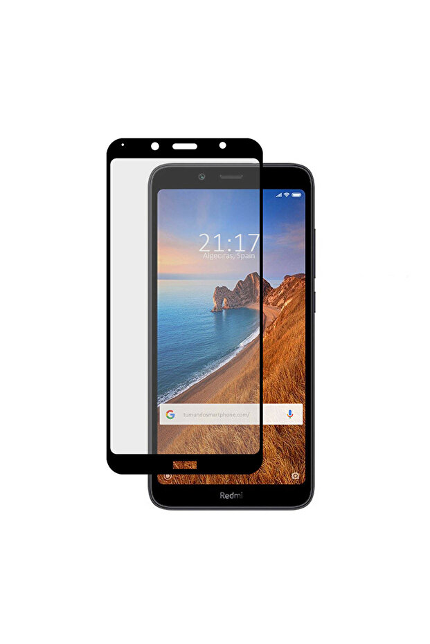 Xiaomi Redmi 7A Screen Protector, Professional Glass, Full Screen Coverage, 9H, Black - 2