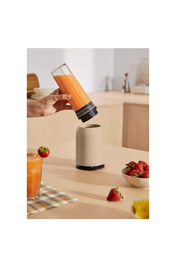 Blender with portable container, CREATE, Moi Studio, beige - 5
