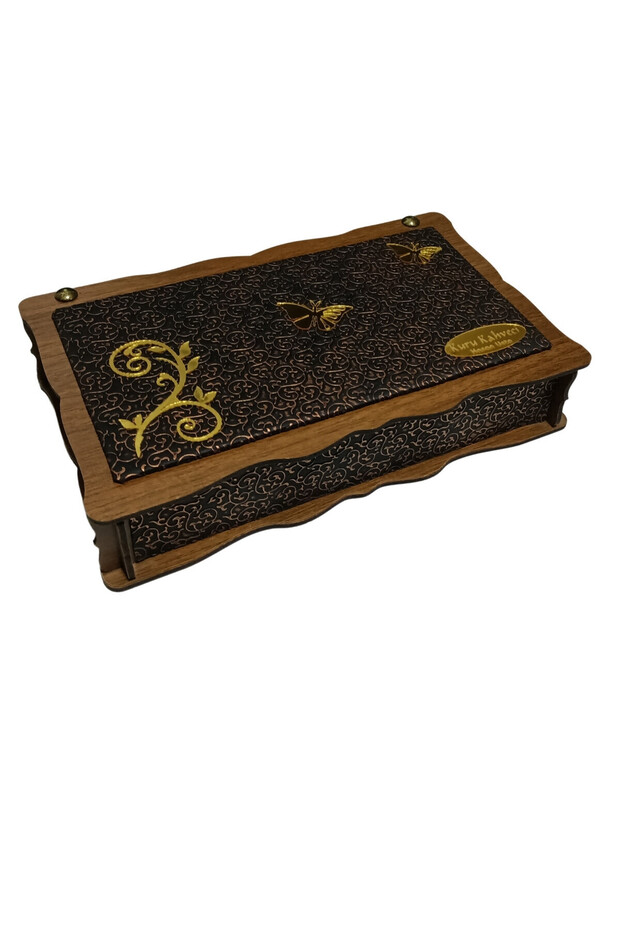 Baklava Box Double Faced Mdf Leathered Wood 500Gr