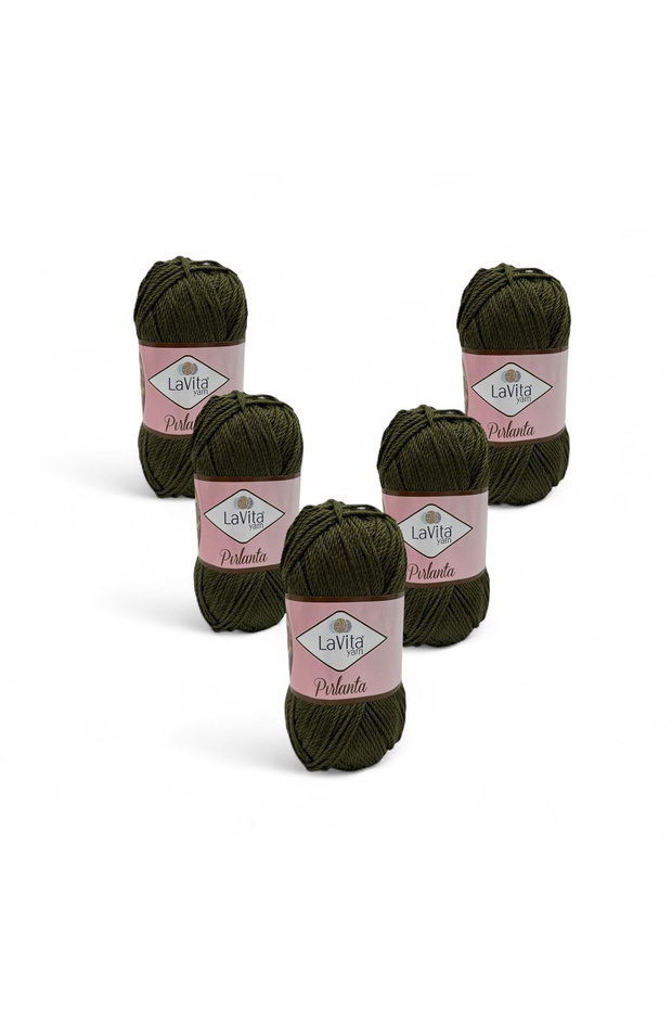 Diamond Hand Knitting Yarn 100% Acrylic 500Gr 5 Pcs (9616 Khaki)