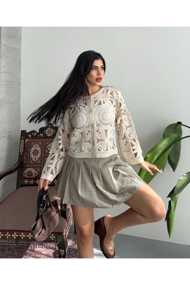 BOHEM DANTEL TRİKO HIRKA - 2