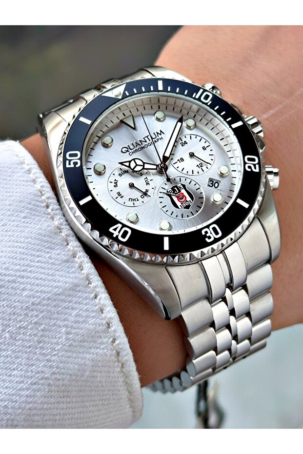 Functions Active Steel Band Steel Case Original Licensed Beşiktaş Fan Men's Wristwatch