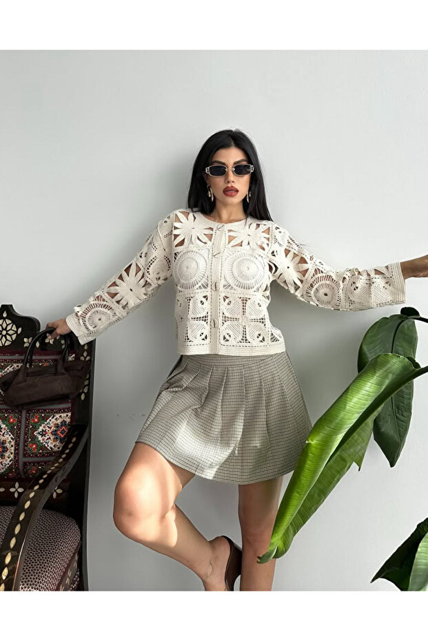 BOHEM DANTEL TRİKO HIRKA - 3