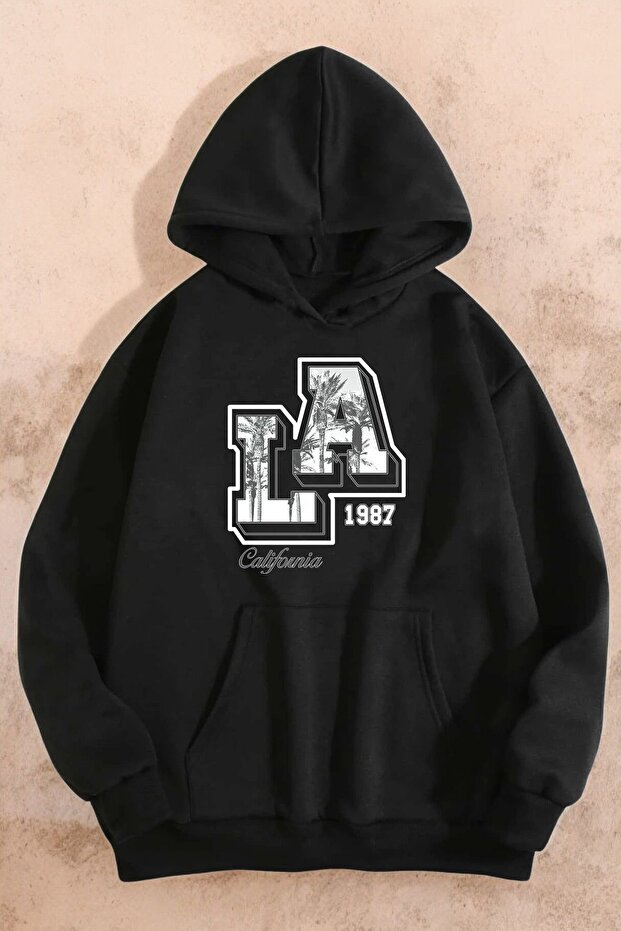 La California Printed Oversize Sweatshirt