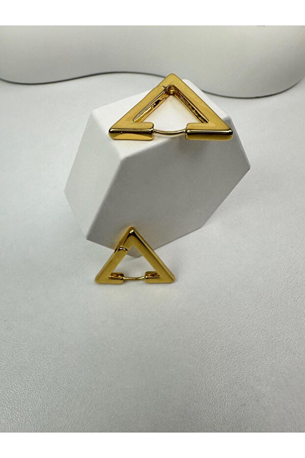 Special Series Triangle Gold Earrings