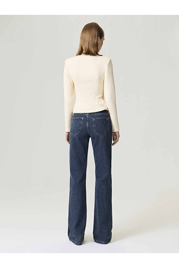 Fermuar Tasarımlı Bluz - 7