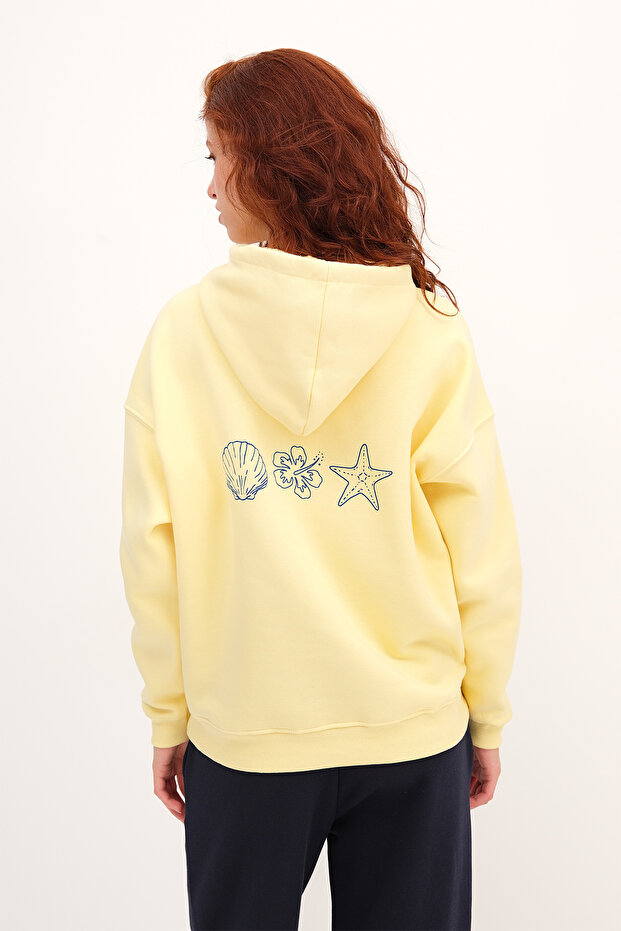 Baskılı Şardonlu Sweatshirt S10529 - 5