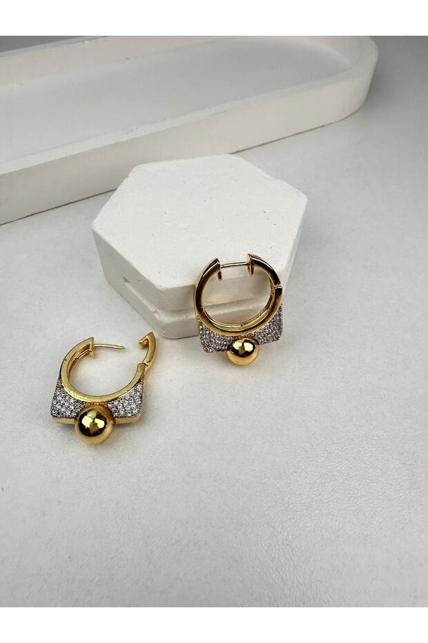 Special Series Ball Design Gold Earrings