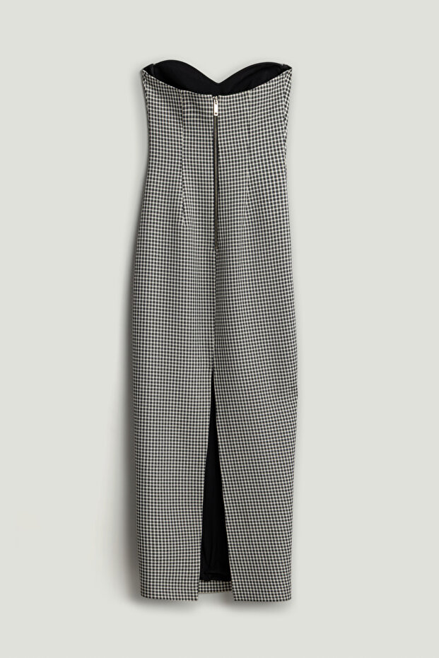 Kalp Yaka Maxi Elbise - 7