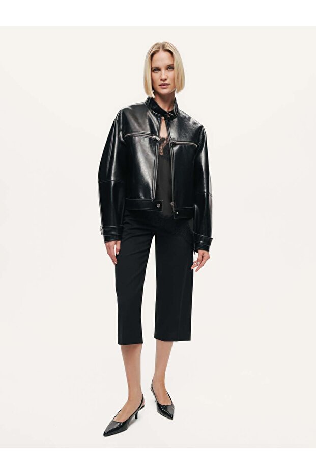 Suni Deri Biker Mont - 3