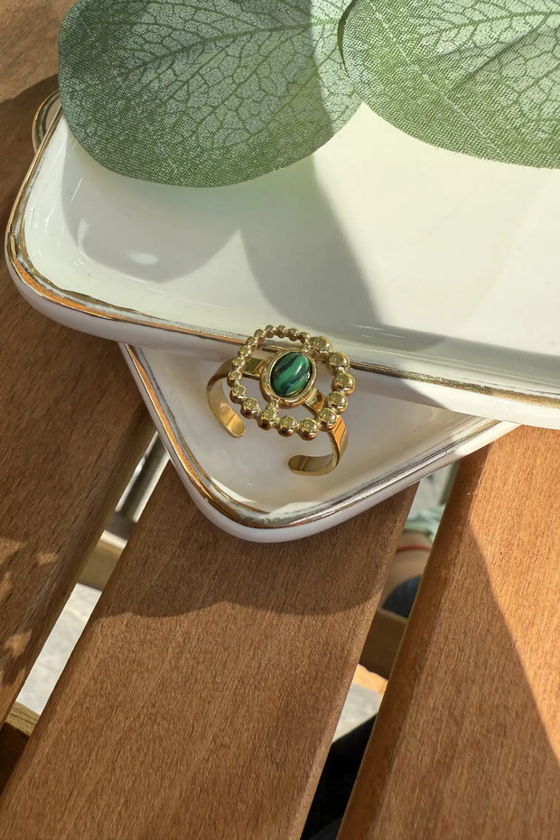Steel Ethnic Series Ring