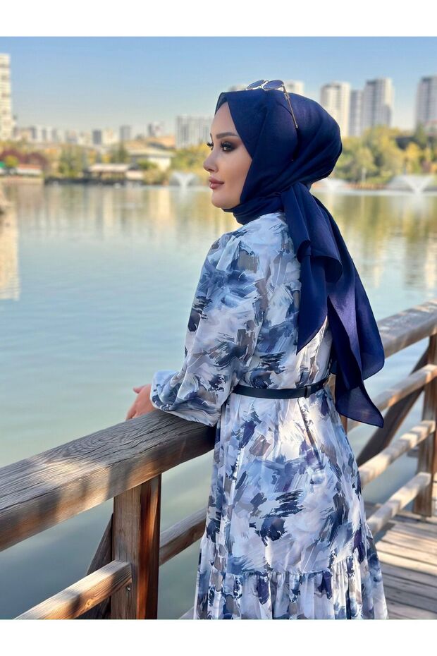 Semtember Elbise Bej - 3