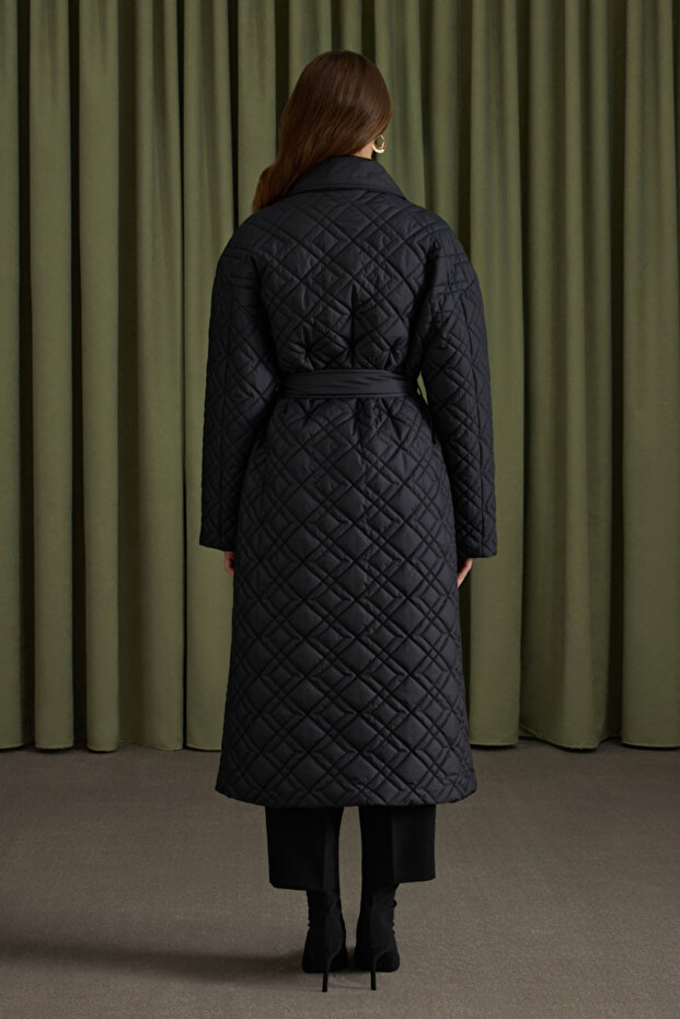 معطف مبطن بحزام متنقل - 5