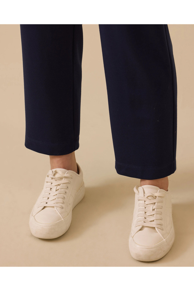 Elastik Bel Cepli Pantolon - 5