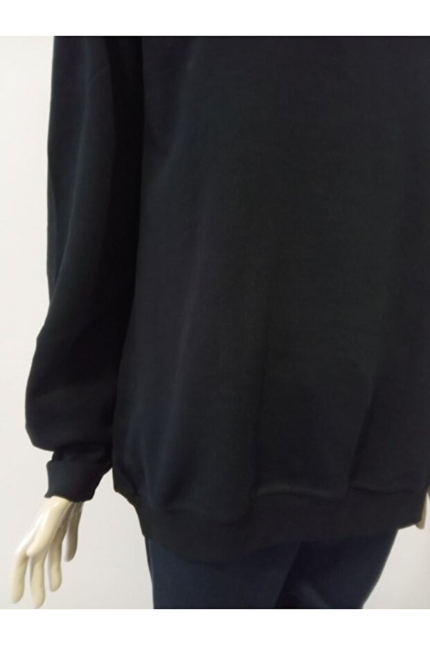 سترة رجالية أساسية بياقة مستديرة وتصميم فضفاض من قماش البيكيه - 8