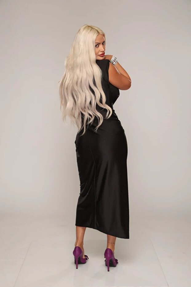 Rochie eleganta de seara cu strasuri - 3