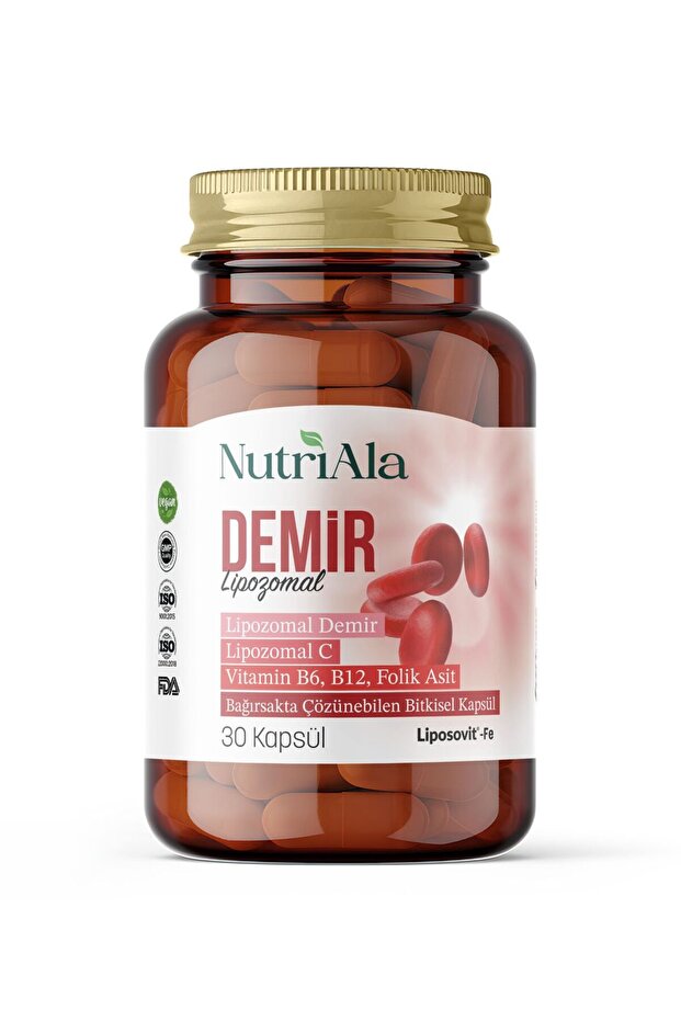 Lipozomal Demir 30 Bitkisel Kapsül (nutri ala)