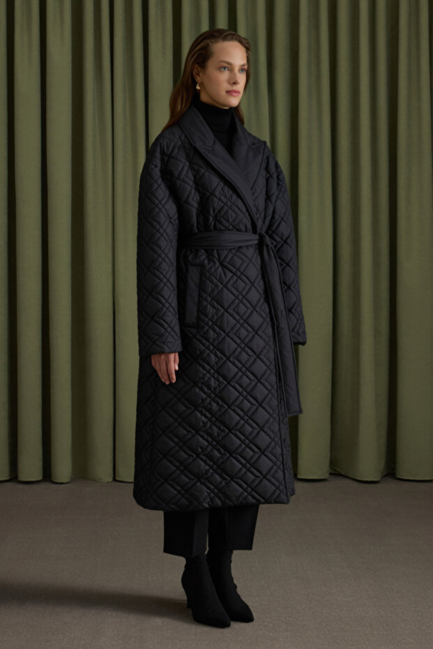 معطف مبطن بحزام متنقل - 2