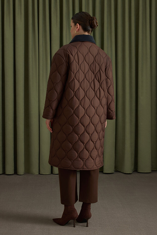 Çift Taraflı Kullanım Özellikli Kapitone Mont - 5