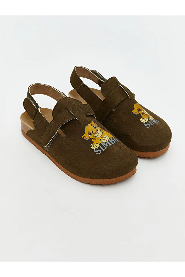 LCW STEPS BLG Butik Haki Simba Baskılı Erkek Bebek Sandalet - 1
