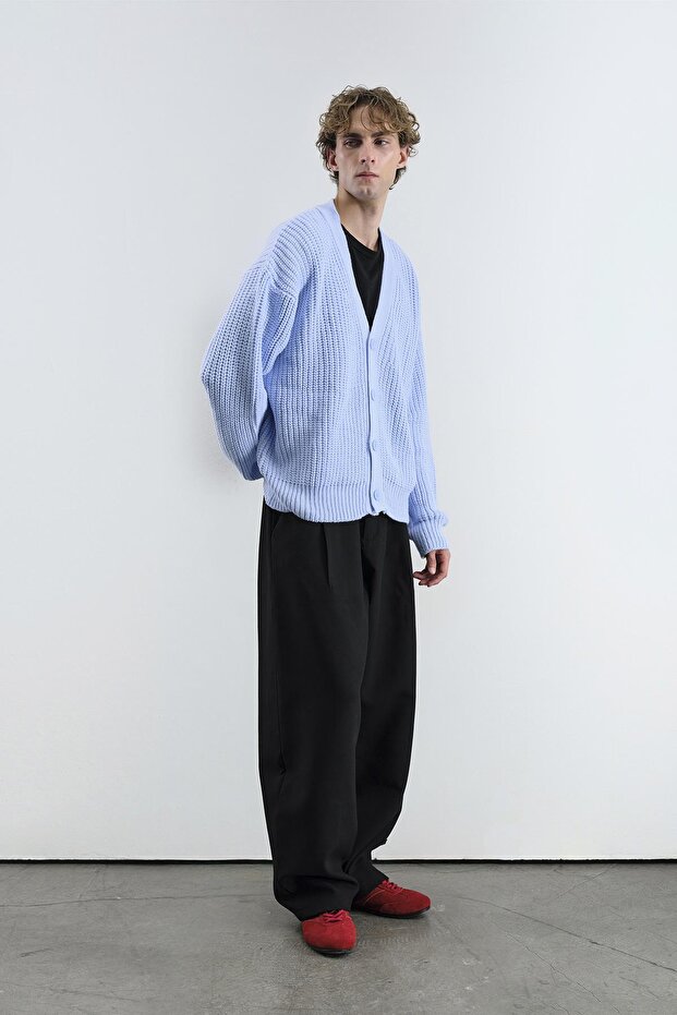 BASIC DOKULU MAVİ HIRKA - 2