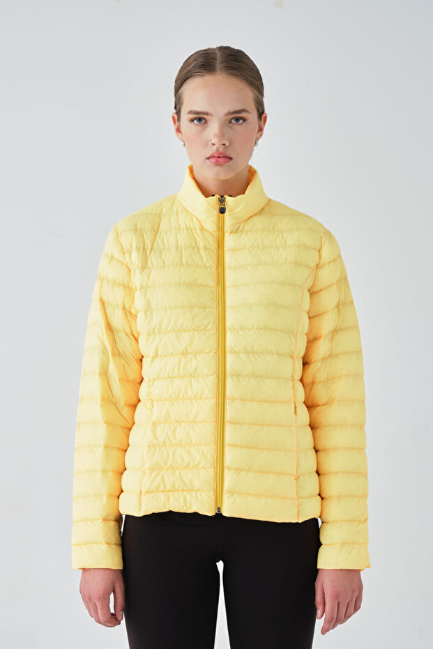 Kadin Basic light Jacket Sarı - 1