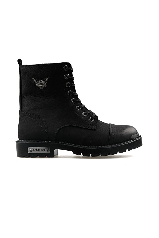 Black Men's Casual Boots 102 17600 m Black Washed Nubuck