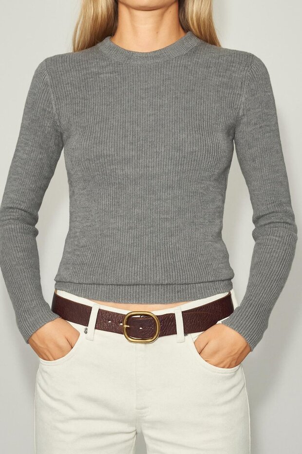 Simit Yaka İnce Fitilli BLUZ - 3