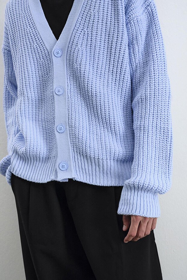 BASIC DOKULU MAVİ HIRKA - 6