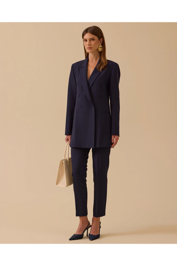 YENİ KADIN düğmeli klasik ceket 10002521110035 - 2
