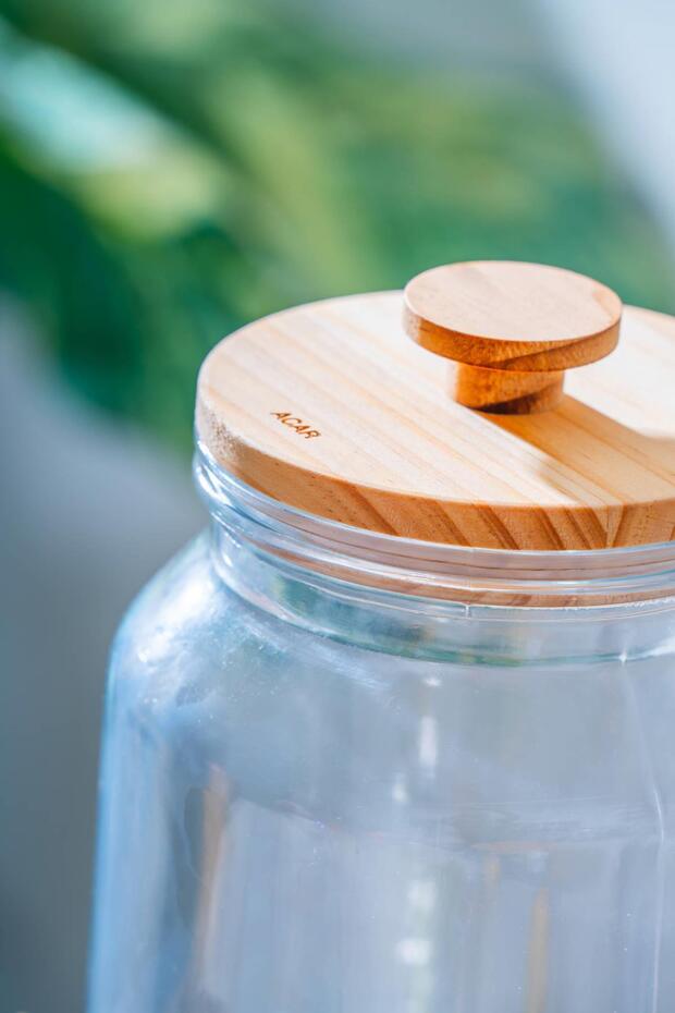 Bambu Standlı Cam Sebil - 3 lt - 3