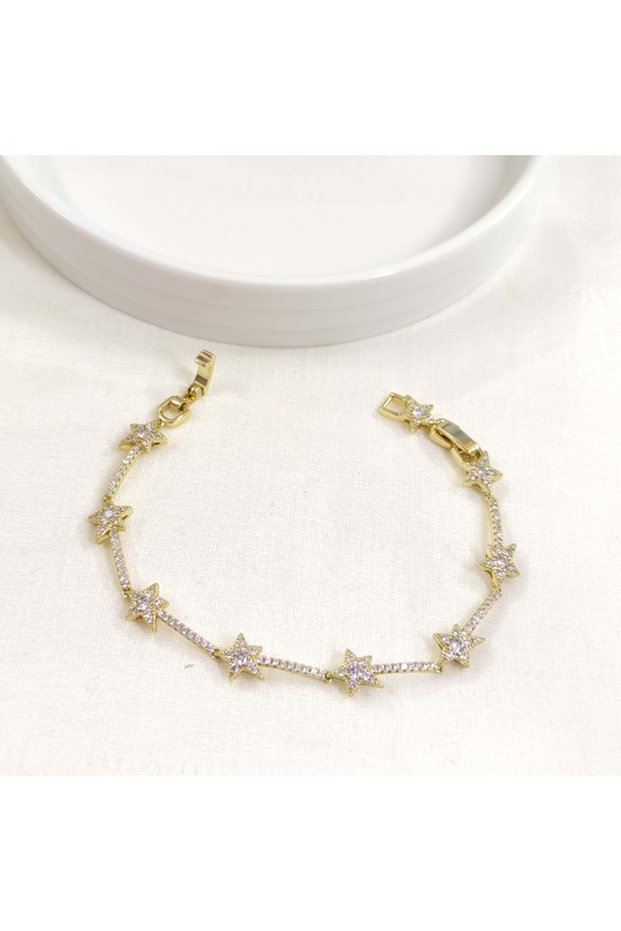 Xuping Sunpath Star Detail Bracelet Gold 17+2 cm