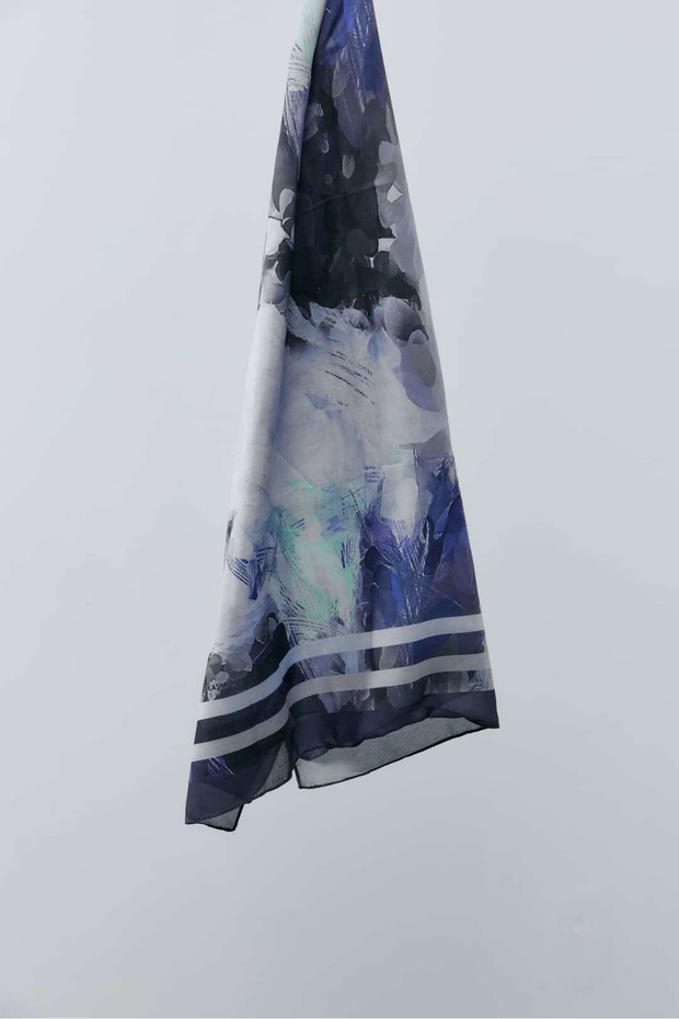 Soyut Desen Pamuk Şal - 4