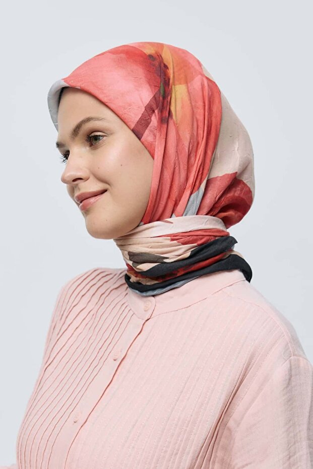 Eșarfă din bambus cu model lavandă - 5