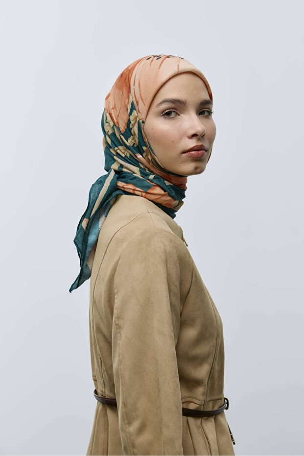 Roselith Desen Bambu Eşarp - 4