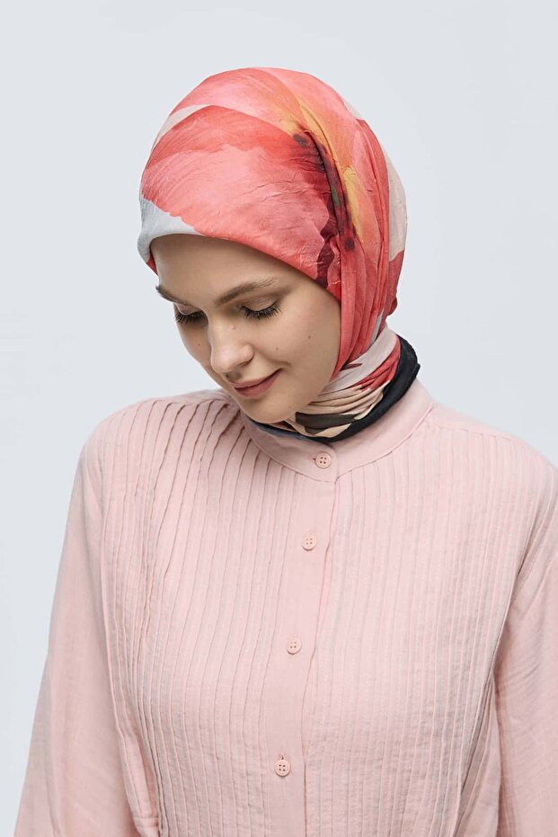 Eșarfă din bambus cu model lavandă - 4