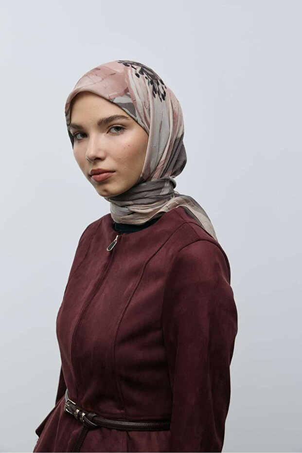 Roselith Desen Bambu Eşarp - 3