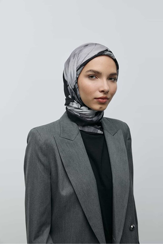 Roselith Desen Bambu Eşarp - 2