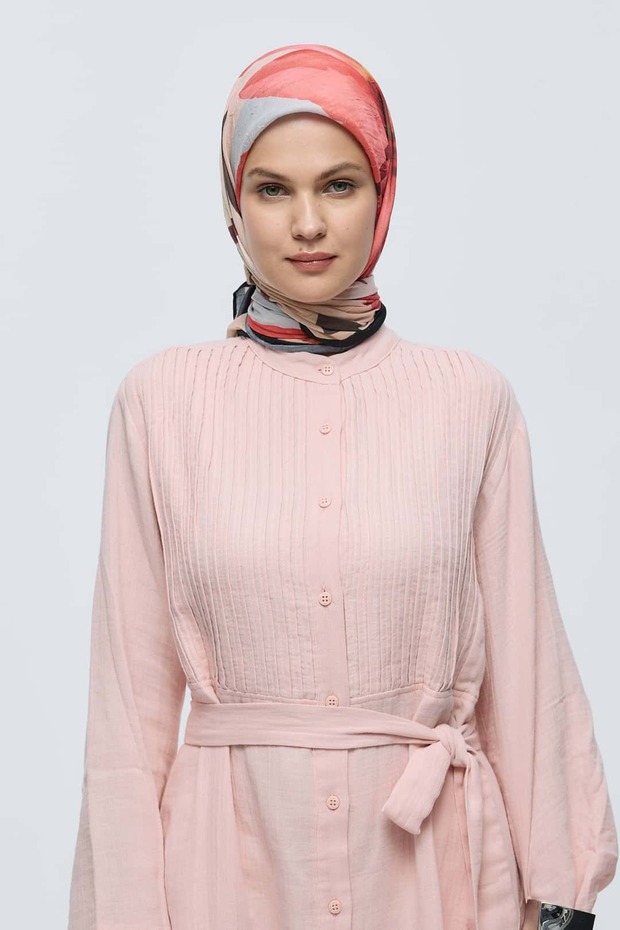 Eșarfă din bambus cu model lavandă - 1