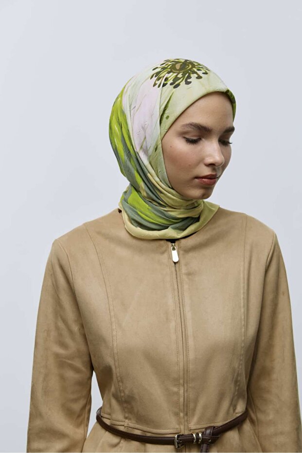 Roselith Pattern Bamboo Scarf - 1