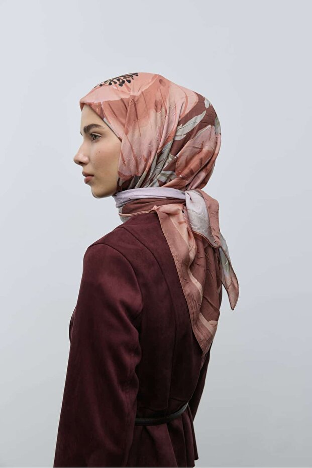 Roselith Desen Bambu Eşarp - 1