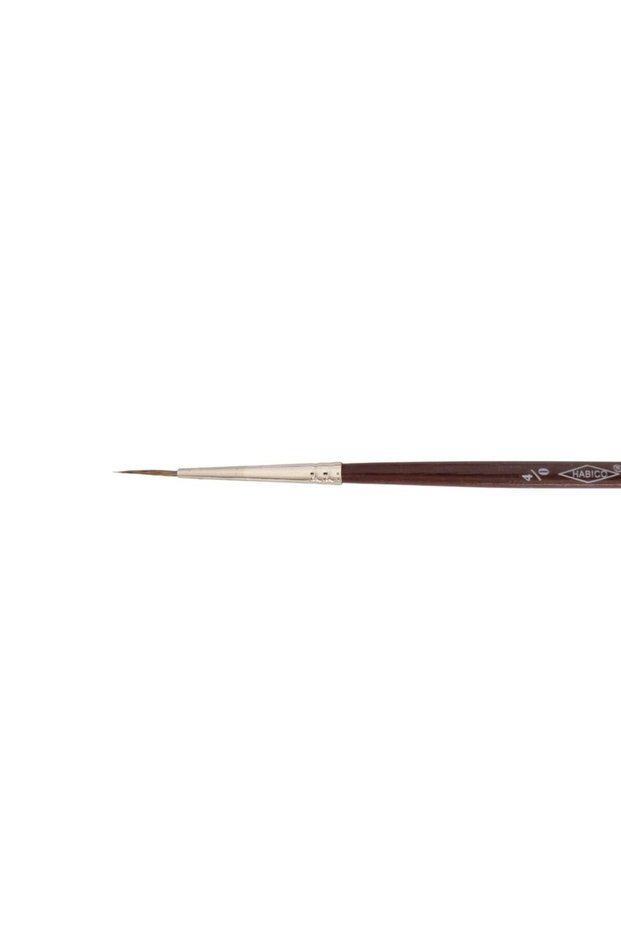 110 Sable Hair Watercolor and Acrylic Paint Brush, Gold, Miniature-No:4/0