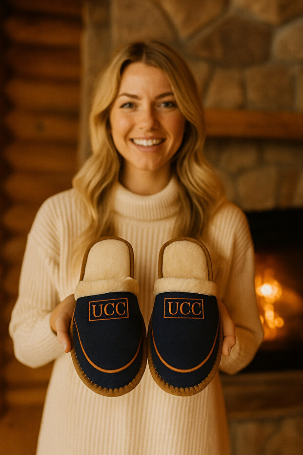 Unisex Warm Furry House Slippers with Non-Slip Soles