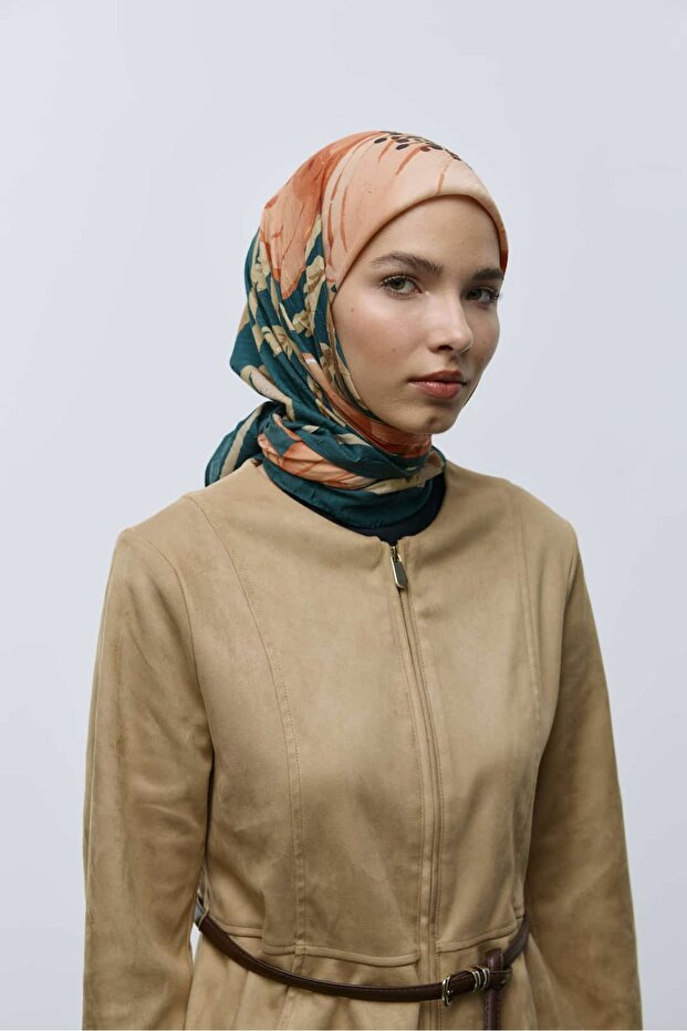 Roselith Desen Bambu Eşarp - 1