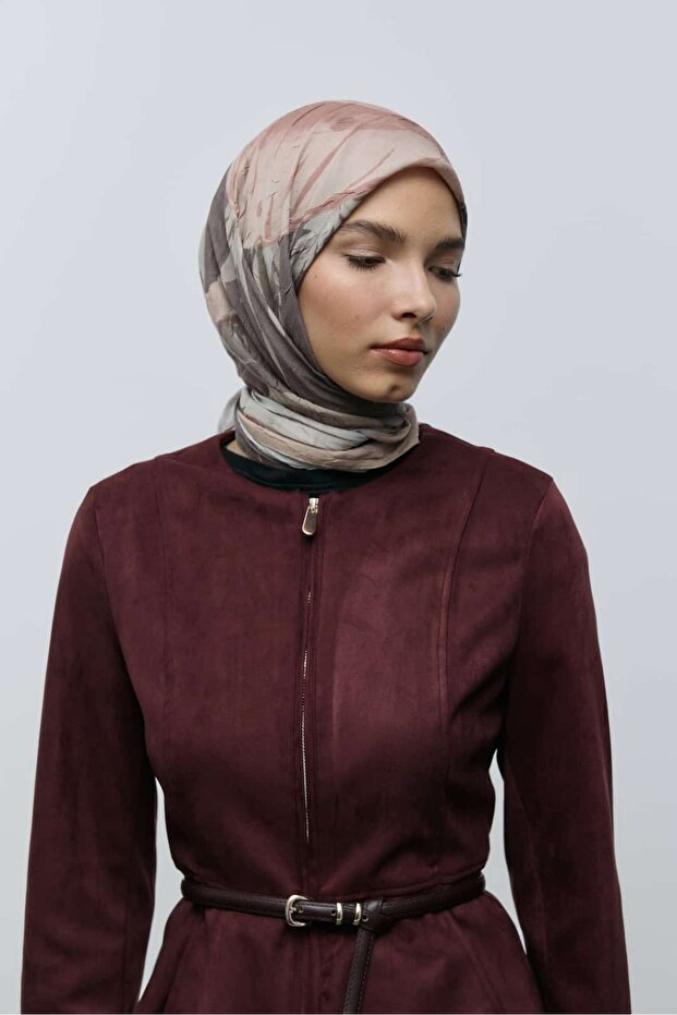 Roselith Desen Bambu Eşarp - 1