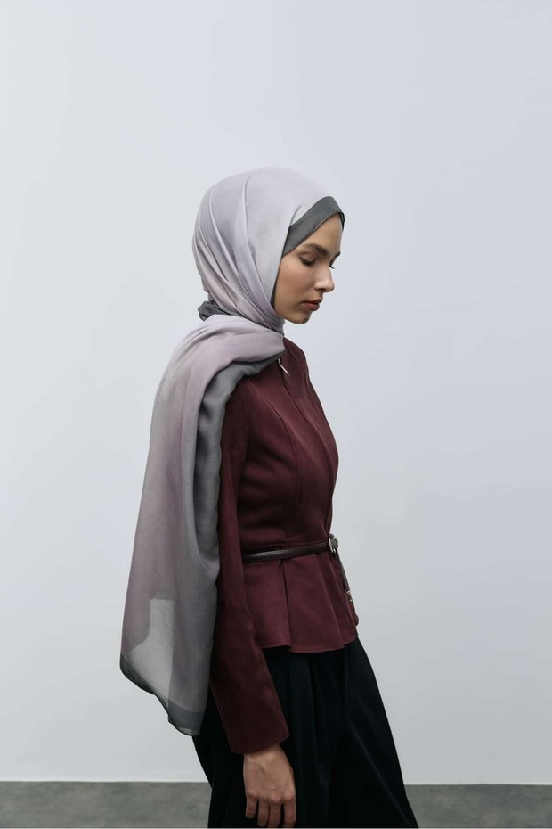 شال قطني بنمط فيلين - 1